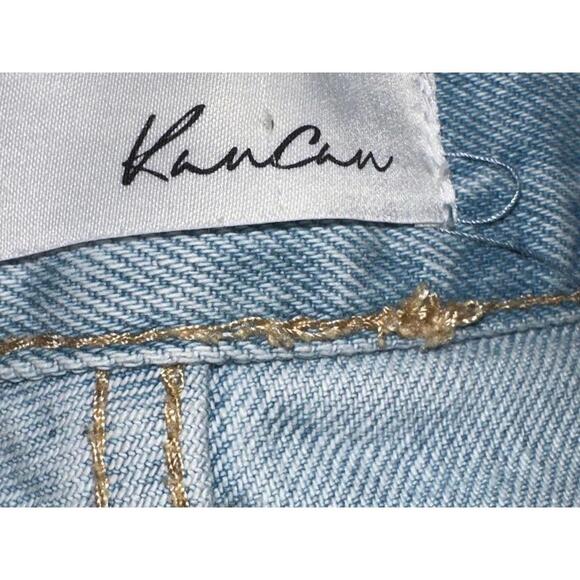 KanCan Women's Distressed Light Wash Jeans - Size 3/25 - Picture 3 of 4